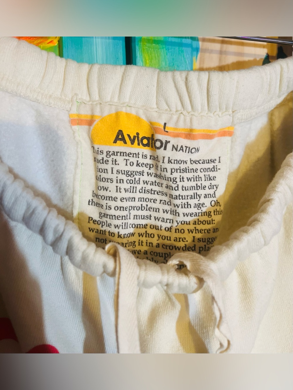 Aviator Nation x Peloton Collab Sweatpants Joggers 🏃♀️🌈 - Picture 3 of 5